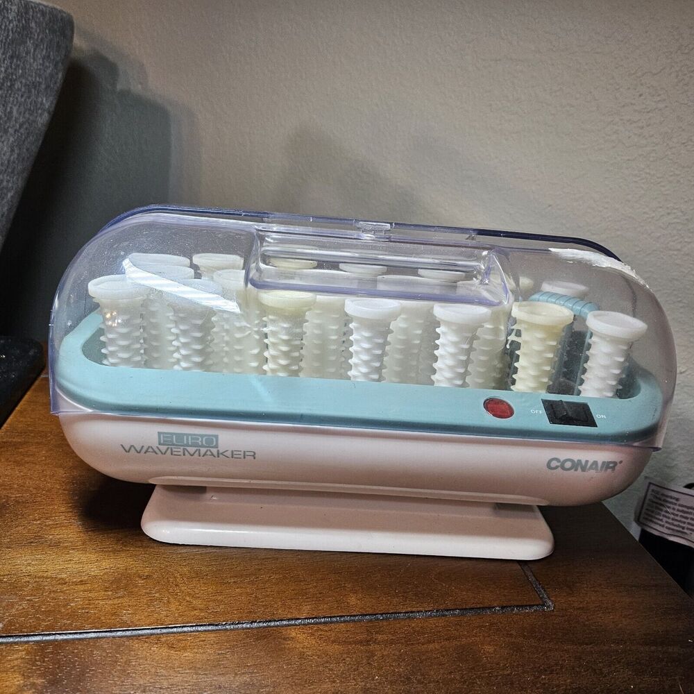 Conair Euro Wavemaker Model HS35 20 Hot Rollers Hair Curlers NO CLIPS tested